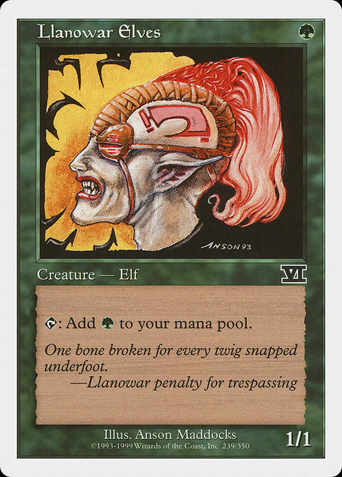 Llanowar Elves from Classic Sixth Edition