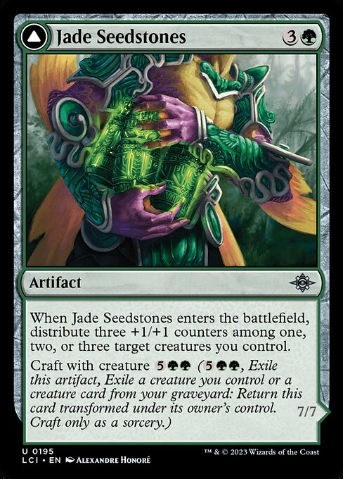 Jade Seedstones // Jadeheart Attendant from The Lost Caverns of Ixalan