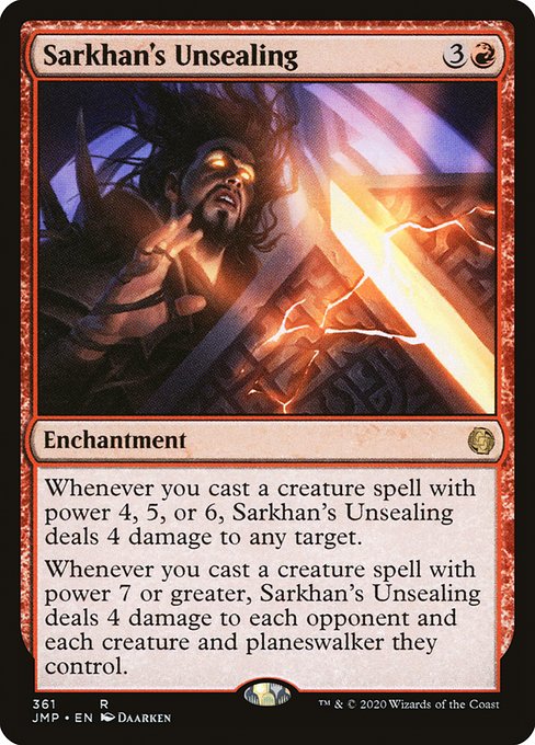 Sarkhan's Unsealing highlighted card art