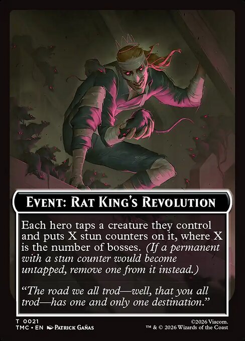 Event: Rat King's Revolution from Teenage Mutant Ninja Turtles Eternal Tokens