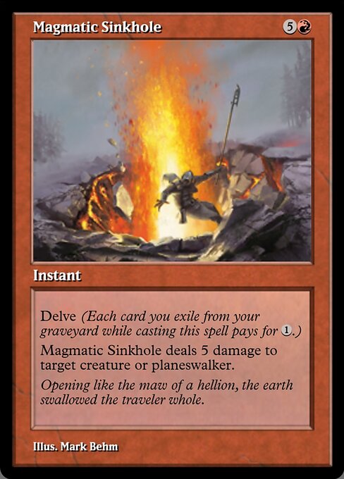 Magmatic Sinkhole highlighted card art