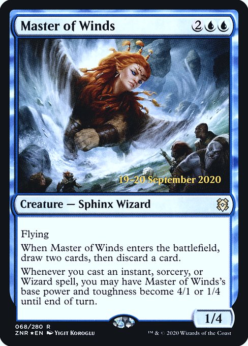 Master of Winds from Zendikar Rising Promos