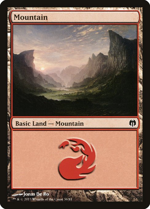 Mountain from Duel Decks: Heroes vs. Monsters