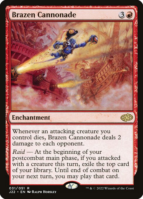 Brazen Cannonade highlighted card art