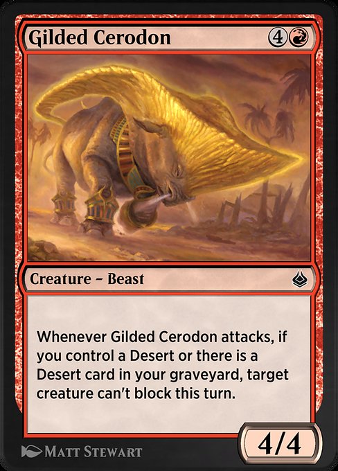 Gilded Cerodon highlighted card art