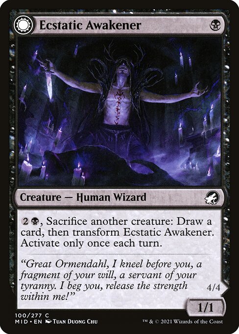 Ecstatic Awakener // Awoken Demon from Innistrad: Midnight Hunt