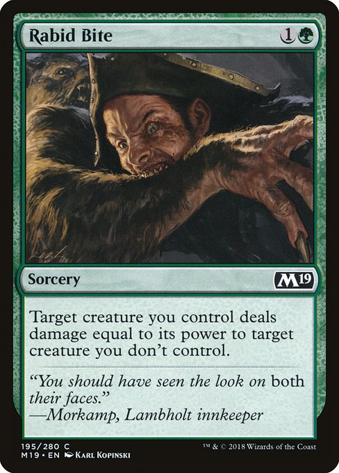 Rabid Bite from Core Set 2019