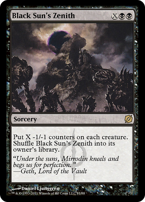 Black Sun's Zenith from Duel Decks: Mirrodin Pure vs. New Phyrexia