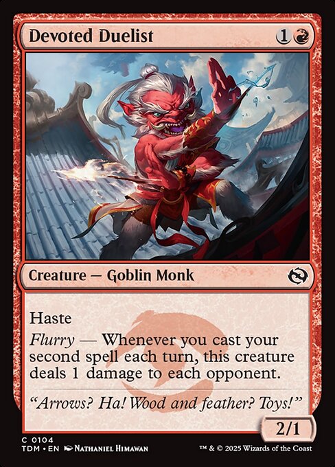 Devoted Duelist highlighted card art