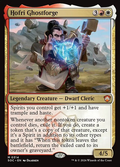 Hofri Ghostforge from Secrets of Strixhaven Commander