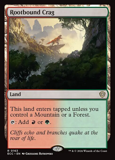 Rootbound Crag from Lorwyn Eclipsed Commander