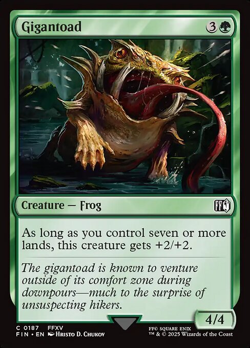 Gigantoad highlighted card art