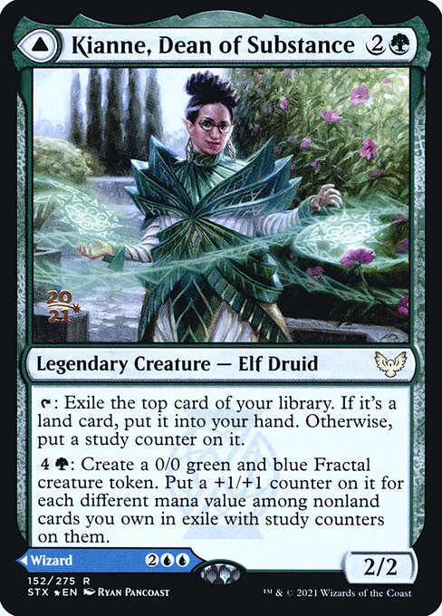 Kianne, Dean of Substance // Imbraham, Dean of Theory from Strixhaven: School of Mages Promos