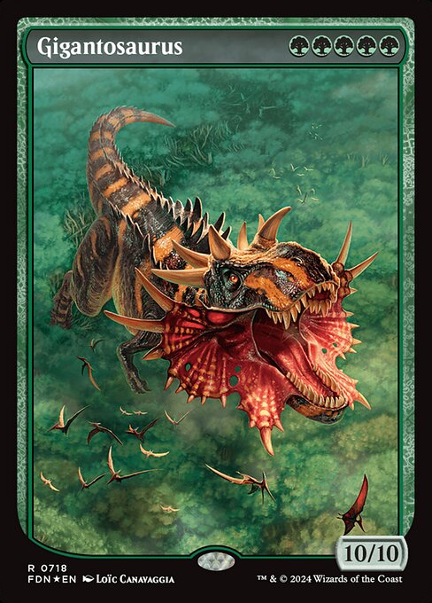 Gigantosaurus highlighted card art
