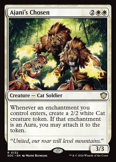 Ajani's Chosen from Secrets of Strixhaven Commander