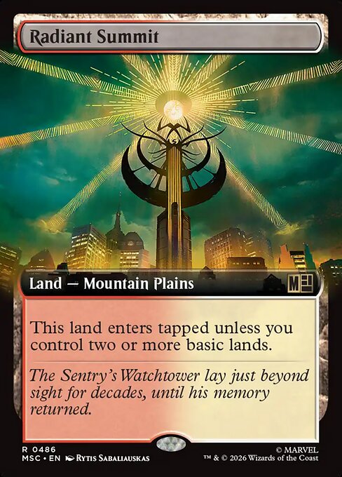 Radiant Summit from Marvel Super Heroes Commander