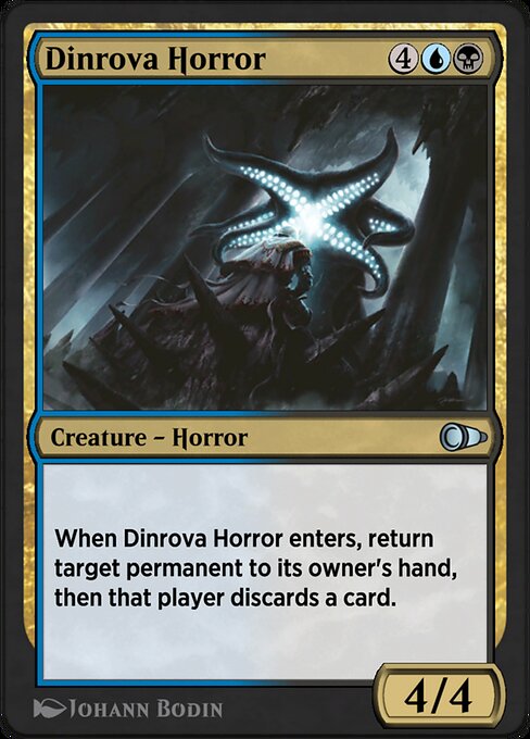 Dinrova Horror highlighted card art