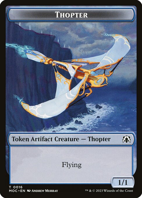 Thopter from March of the Machine Commander Tokens