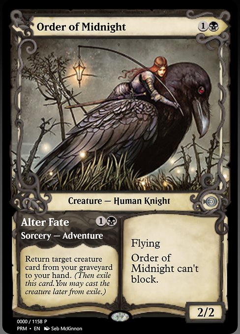 Order of Midnight // Alter Fate from Magic Online Promos