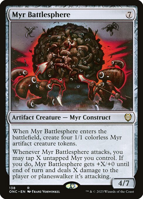 Myr Battlesphere from Phyrexia: All Will Be One Commander