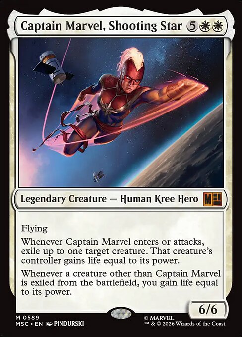 Captain Marvel, Shooting Star from Marvel Super Heroes Commander
