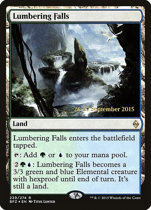 Lumbering Falls from Battle for Zendikar Promos