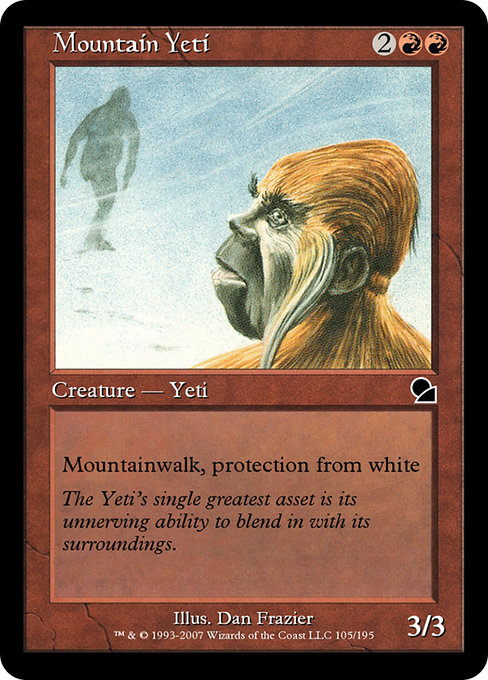 Mountain Yeti highlighted card art