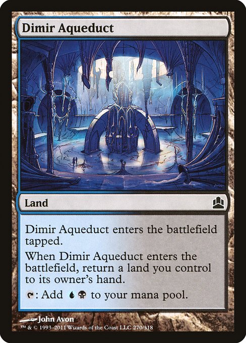 Dimir Aqueduct from Commander 2011
