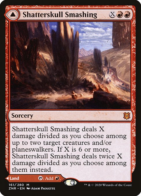 Shatterskull Smashing // Shatterskull, the Hammer Pass from Zendikar Rising