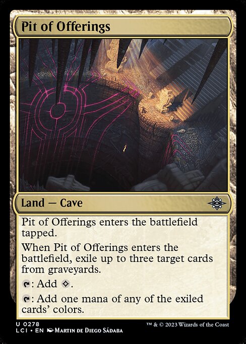 Pit of Offerings highlighted card art