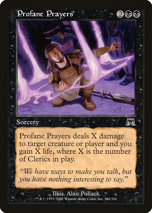 Profane Prayers highlighted card art
