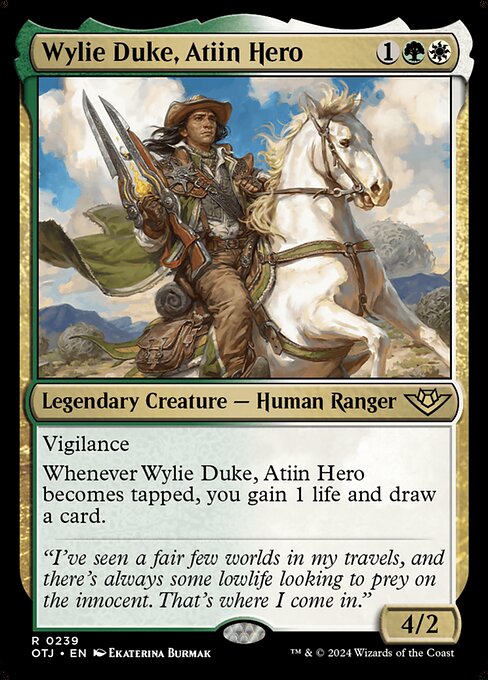 Wylie Duke, Atiin Hero from Outlaws of Thunder Junction