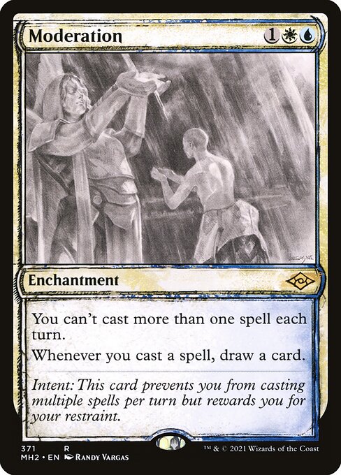 Moderation highlighted card art