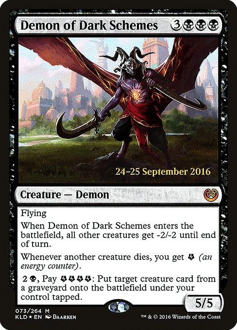 Demon of Dark Schemes from Kaladesh Promos
