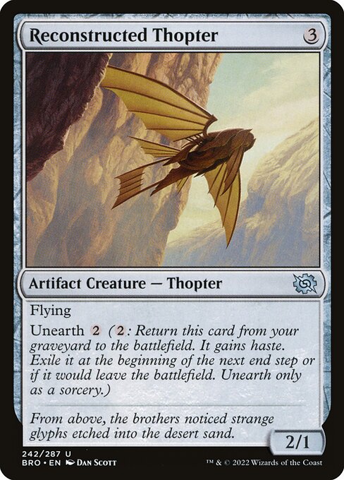 Reconstructed Thopter highlighted card art