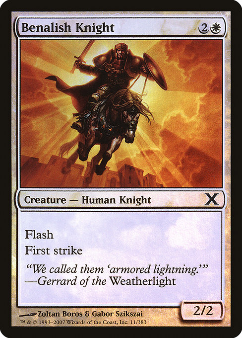 Benalish Knight highlighted card art