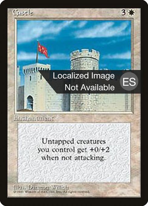 Castle from Fourth Edition Foreign Black Border