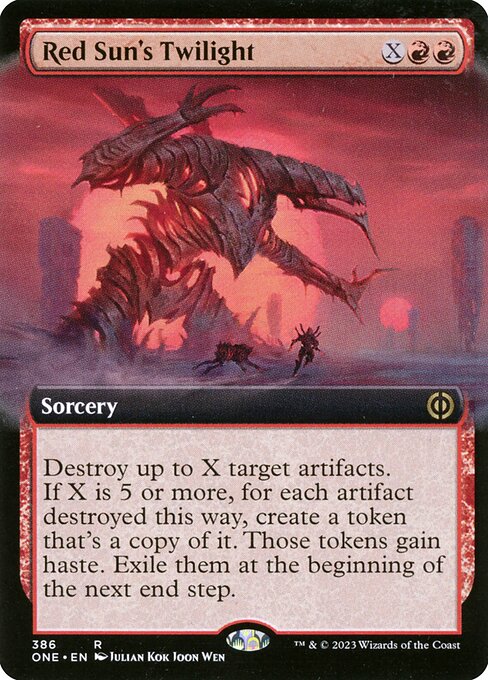 Red Sun's Twilight from Phyrexia: All Will Be One