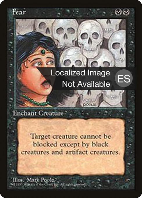 Fear from Fourth Edition Foreign Black Border