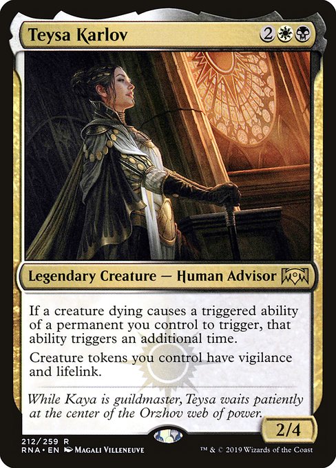Teysa Karlov from Ravnica Allegiance