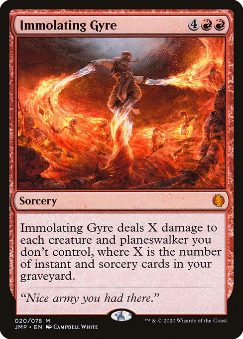 Immolating Gyre highlighted card art
