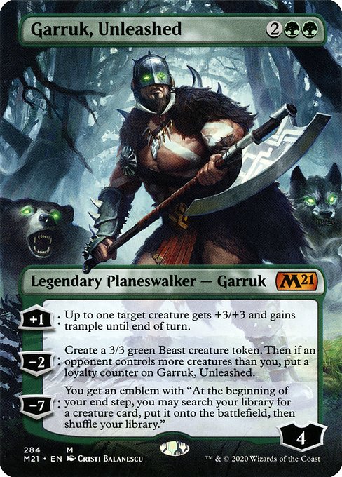 Garruk, Unleashed from Core Set 2021