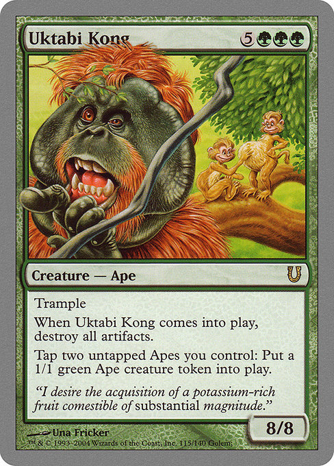 Uktabi Kong highlighted card art