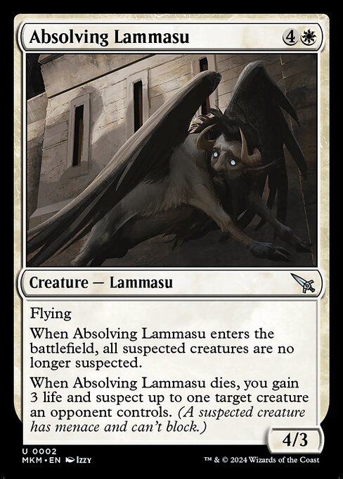 Absolving Lammasu highlighted card art