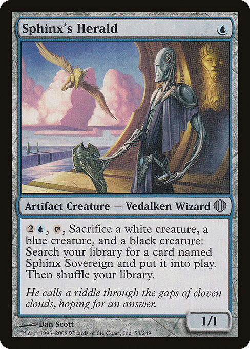 Sphinx's Herald highlighted card art
