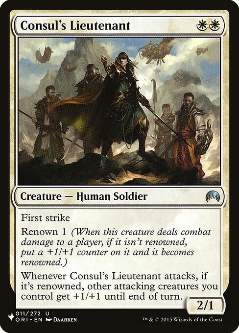 Consul's Lieutenant highlighted card art