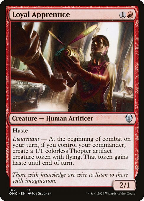 Loyal Apprentice from Phyrexia: All Will Be One Commander