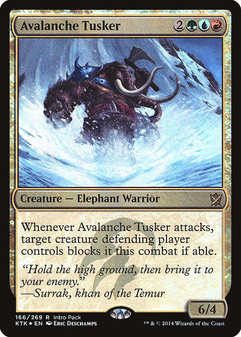 Avalanche Tusker from Khans of Tarkir Promos