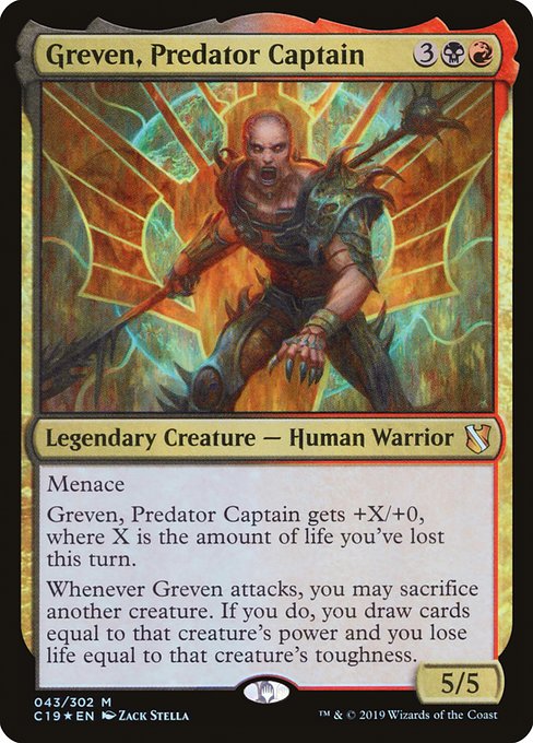 Greven, Predator Captain highlighted card art