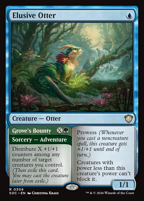 Elusive Otter // Grove's Bounty from Secrets of Strixhaven Commander
